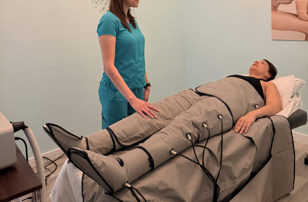 Pressotherapy machine-based lymphatic drainage in Clearwater