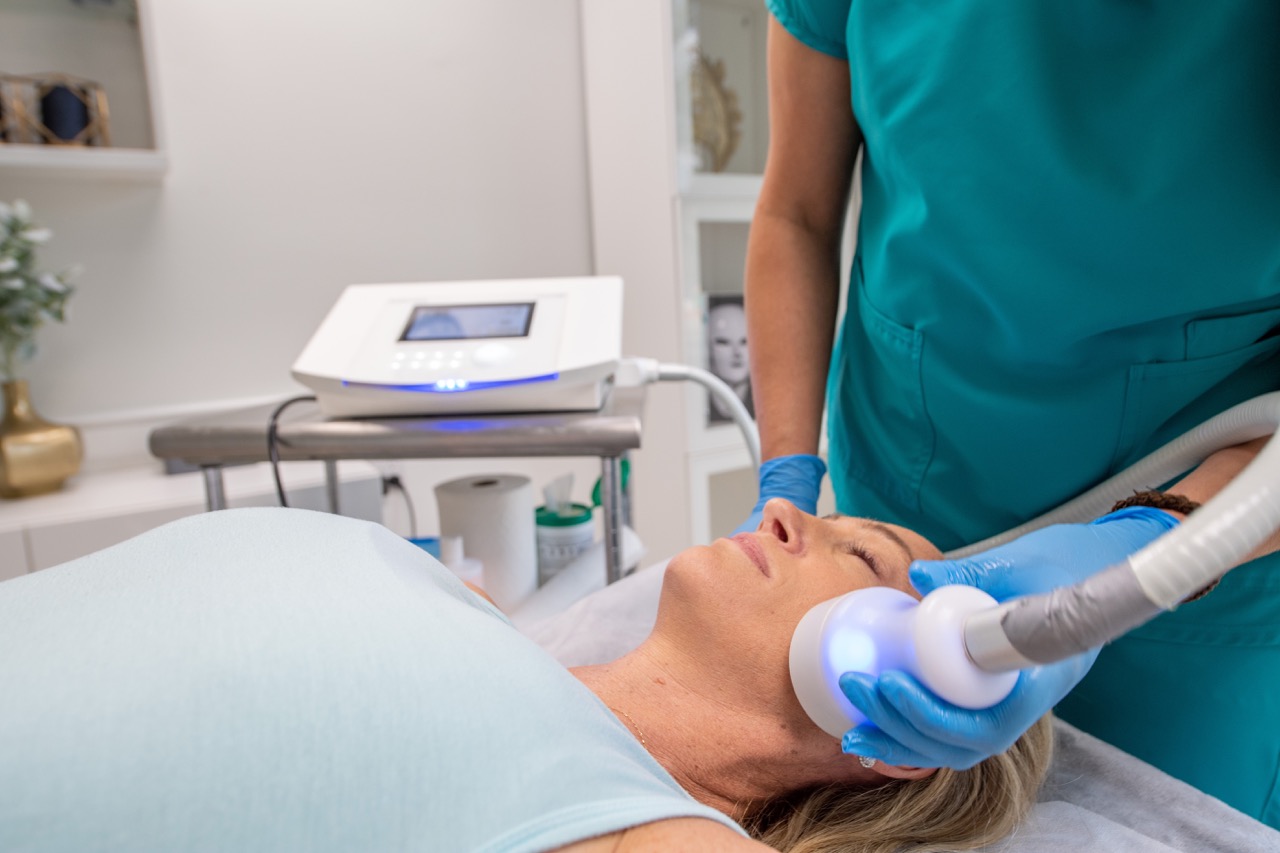 Facial treatment at Cryo Studio Sarasota
